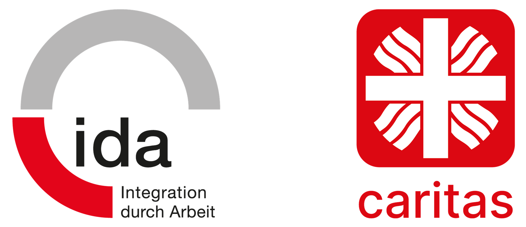 Doppellogo BAG IDA Caritas